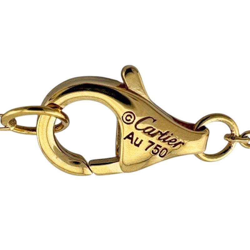 Cartier Amulet Necklace 18K Yellow Gold Mother of Pearl