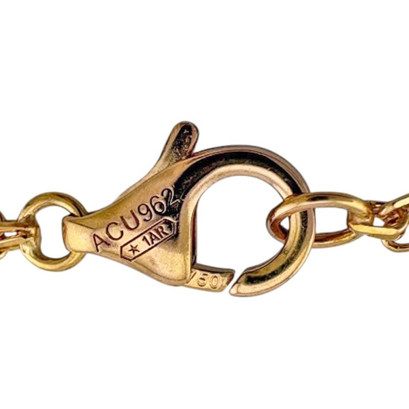 Cartier Love Sleeve Hoop Necklace 18K Pink Gold Diamond