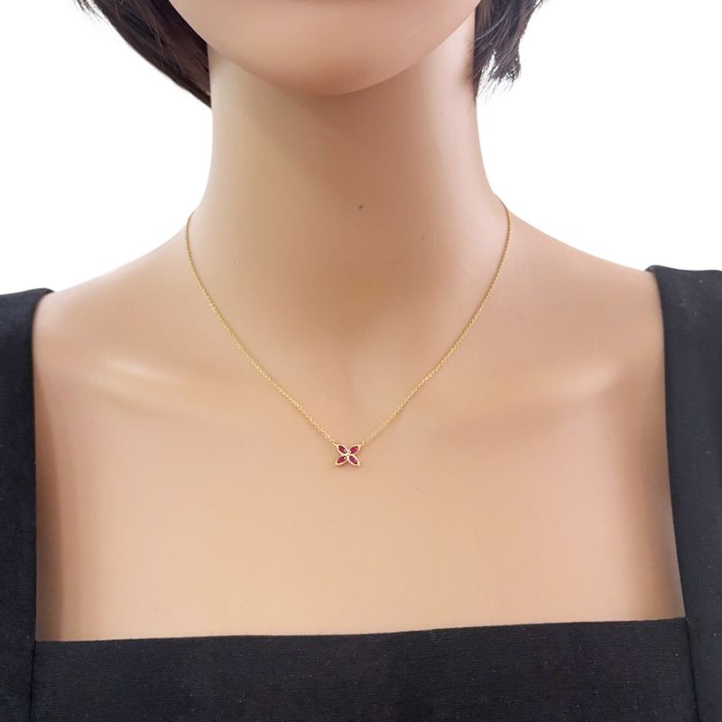 Tiffany & Co Victoria Necklace 18K Yellow Gold Ruby