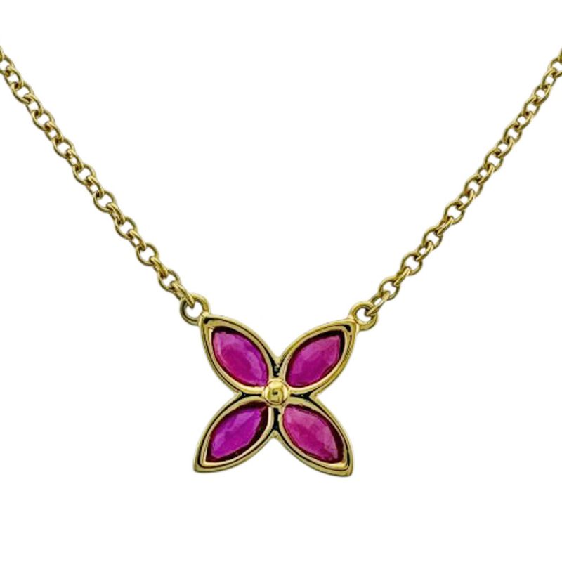 Tiffany & Co Victoria Necklace 18K Yellow Gold Ruby