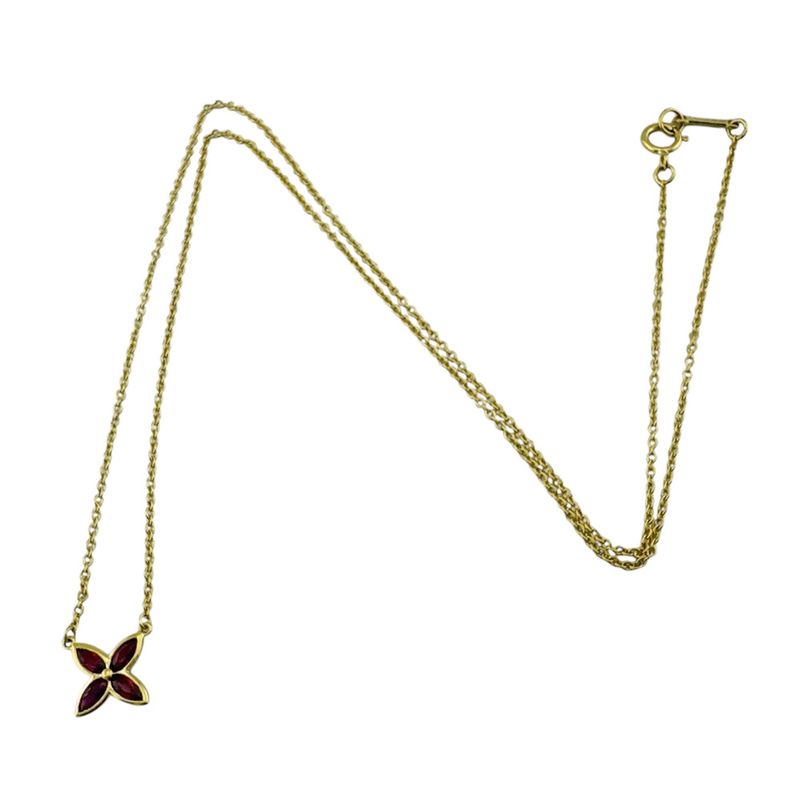 Tiffany & Co Victoria Necklace 18K Yellow Gold Ruby