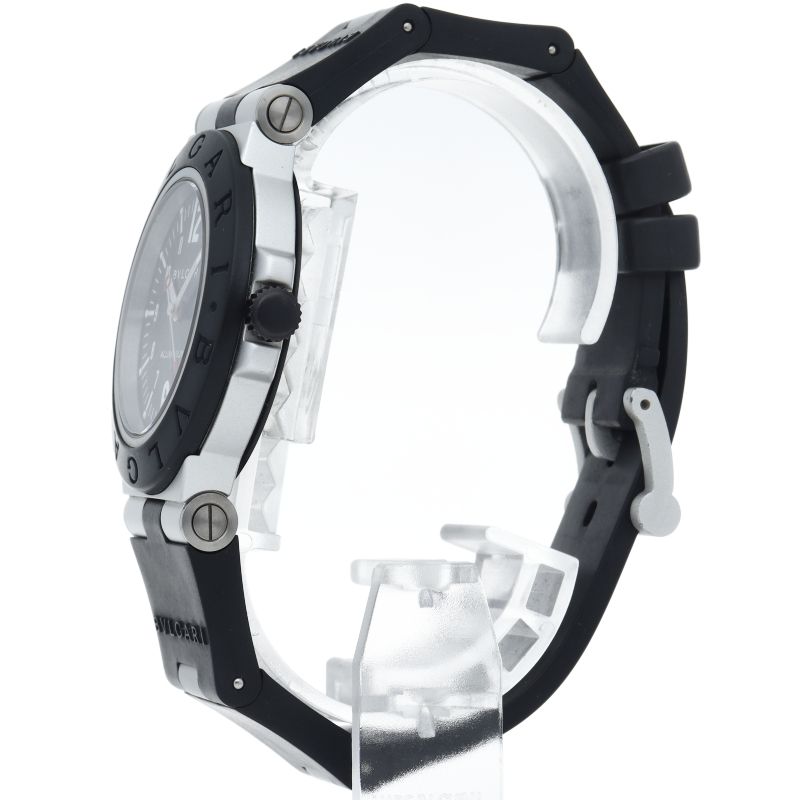 Bvlgari Aluminum Watch Auto Depth Rubber