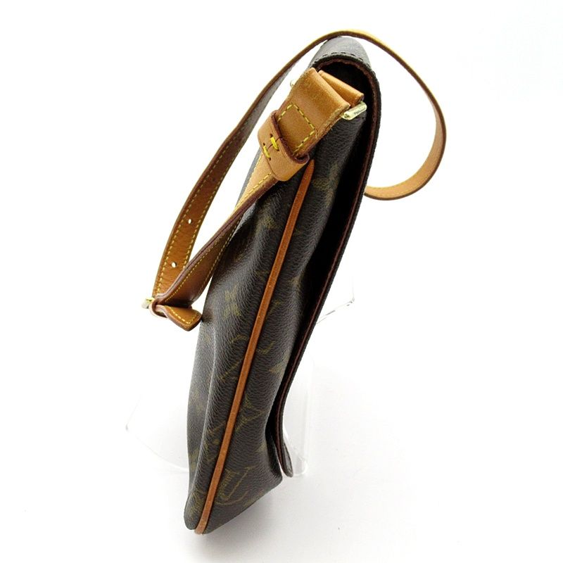 Louis Vuitton Musette Salsa Short Monogram Shoulder Bag Brown