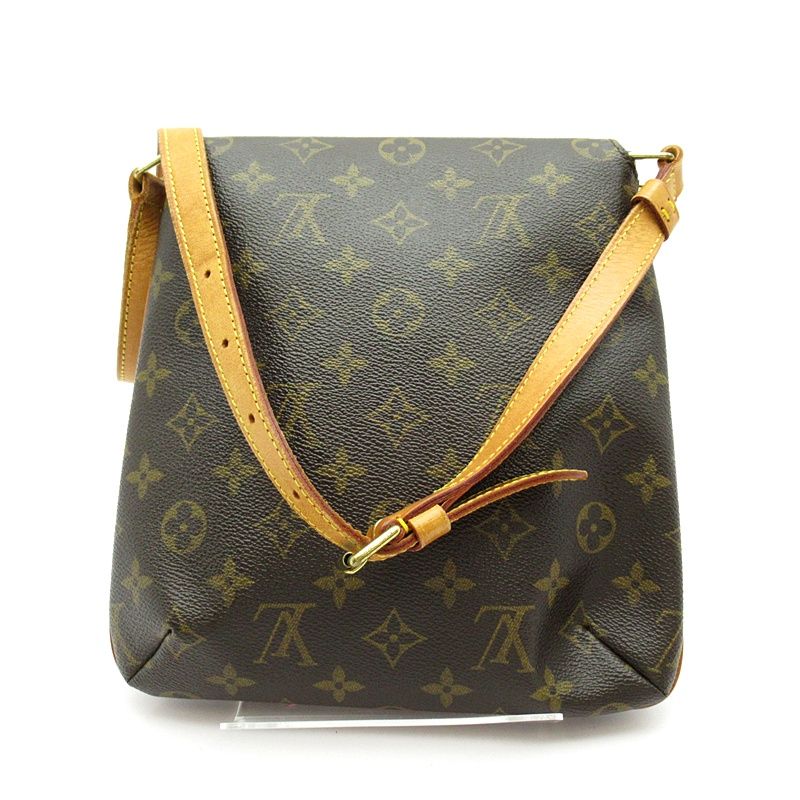 Louis Vuitton Musette Salsa Short Monogram Shoulder Bag Brown