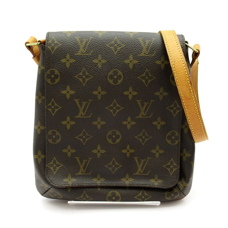 Louis Vuitton Musette Salsa Short Monogram Shoulder Bag Brown