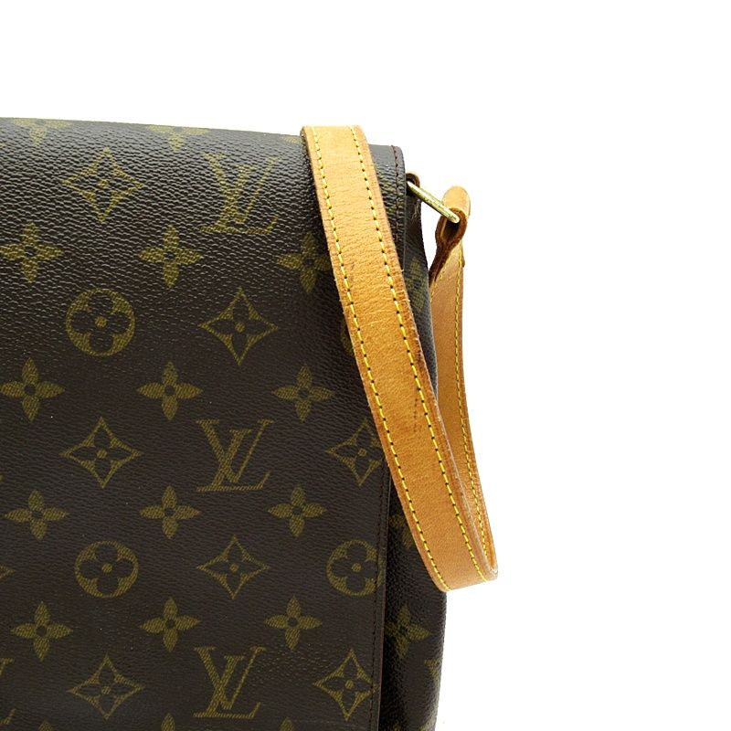 Louis Vuitton Musette Salsa Short Monogram Shoulder Bag Brown