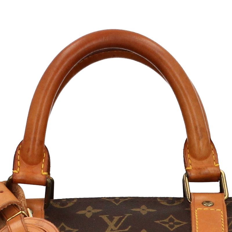 Louis Vuitton Keepall Bandouliere 55 Monogram Boston Bag Brown