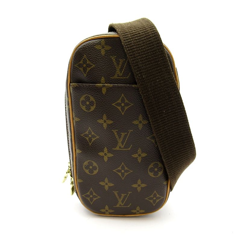 Louis Vuitton Pochette Gange Monogram Belt Bag Brown