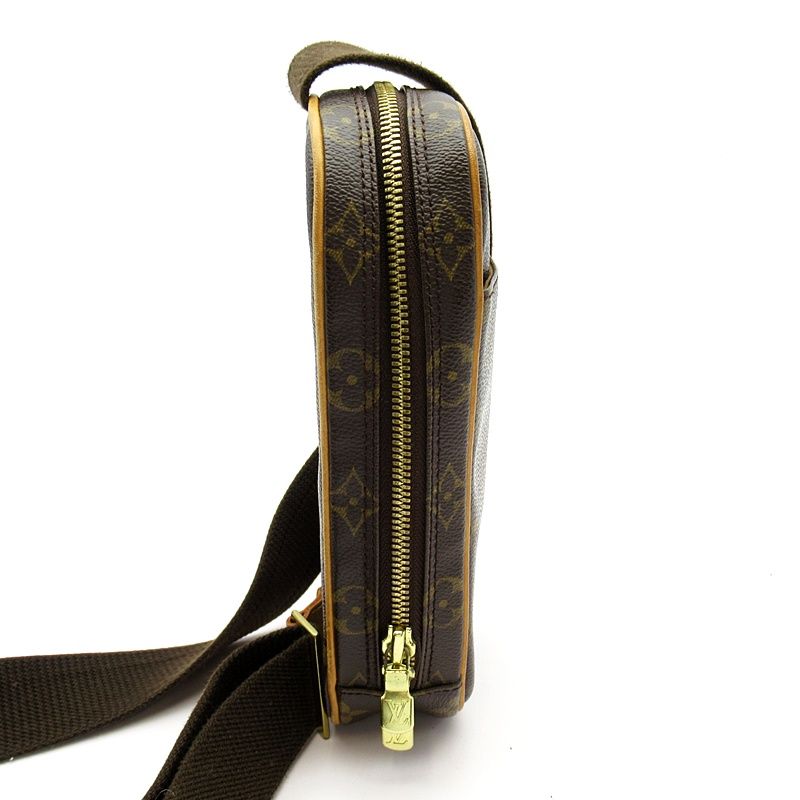 Louis Vuitton Pochette Gange Monogram Belt Bag Brown