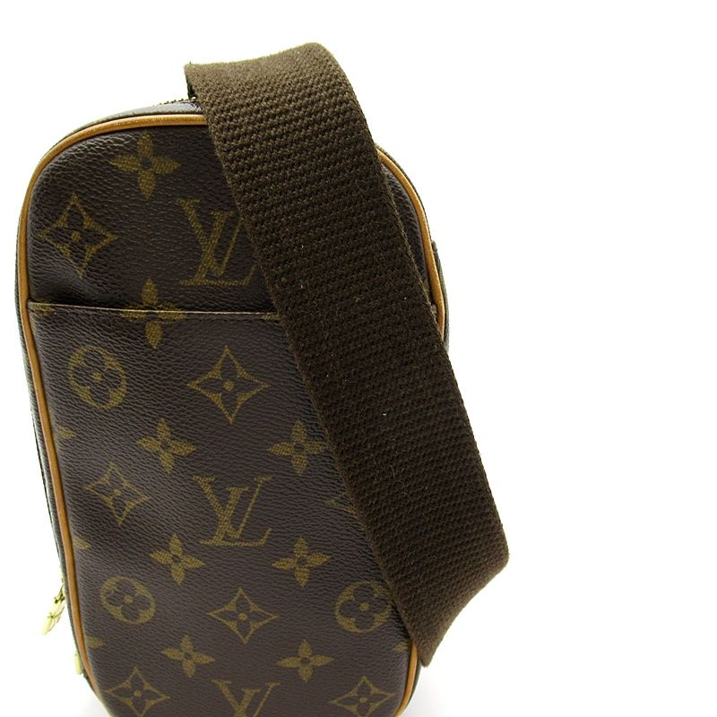 Louis Vuitton Pochette Gange Monogram Belt Bag Brown