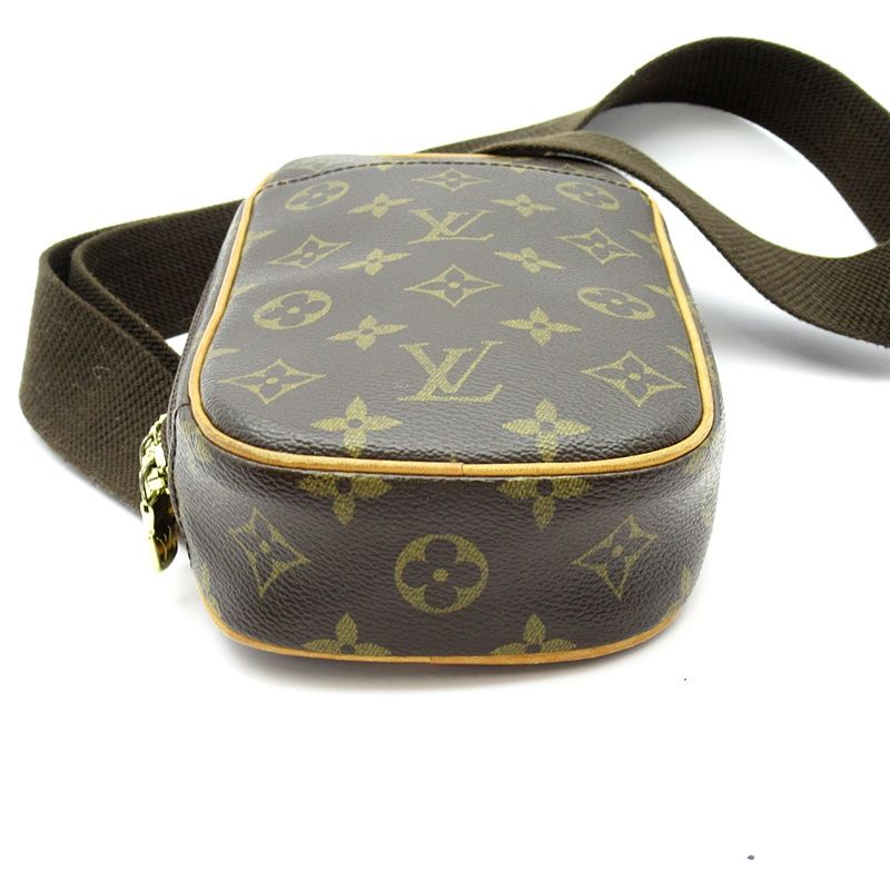 Louis Vuitton Pochette Gange Monogram Belt Bag Brown