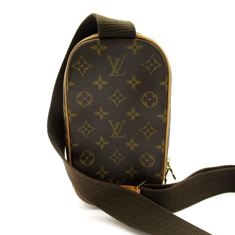 Louis Vuitton Pochette Gange Monogram Belt Bag Brown