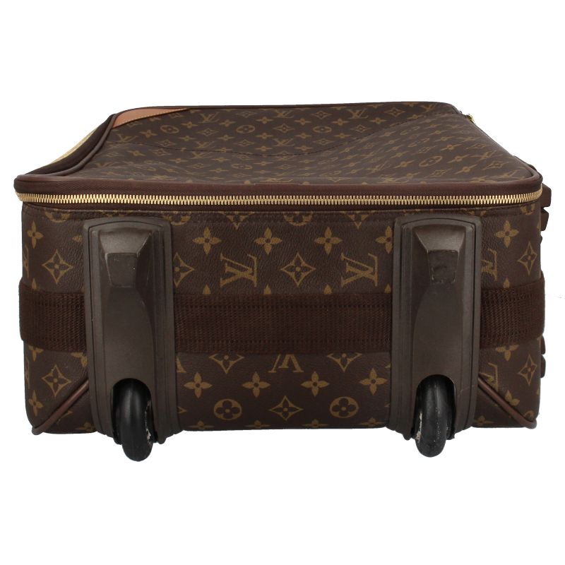 Louis Vuitton Pegase 55 Monogram Travel Bag Brown