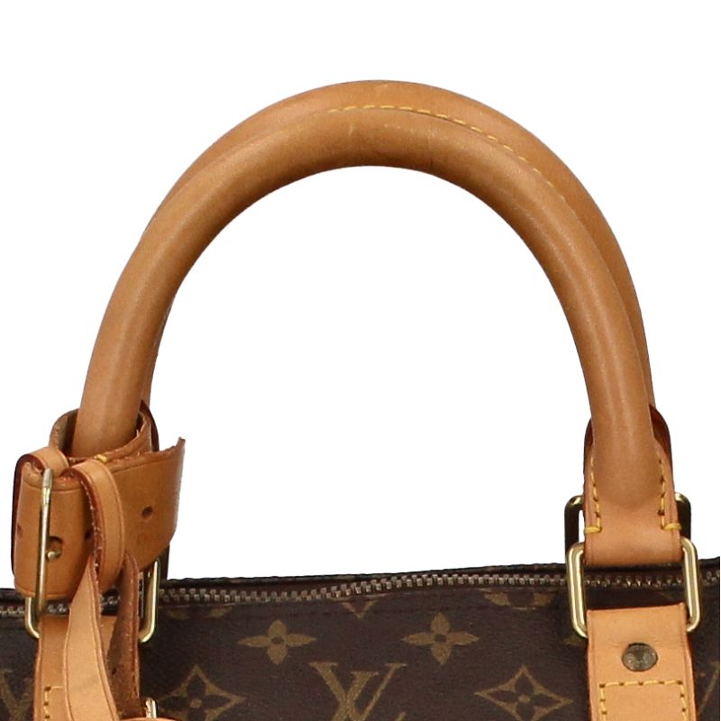 Louis Vuitton Keepall 55 Monogram Boston Bag Brown