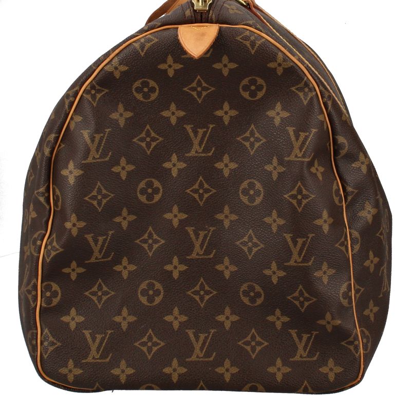 Louis Vuitton Keepall 55 Monogram Boston Bag Brown