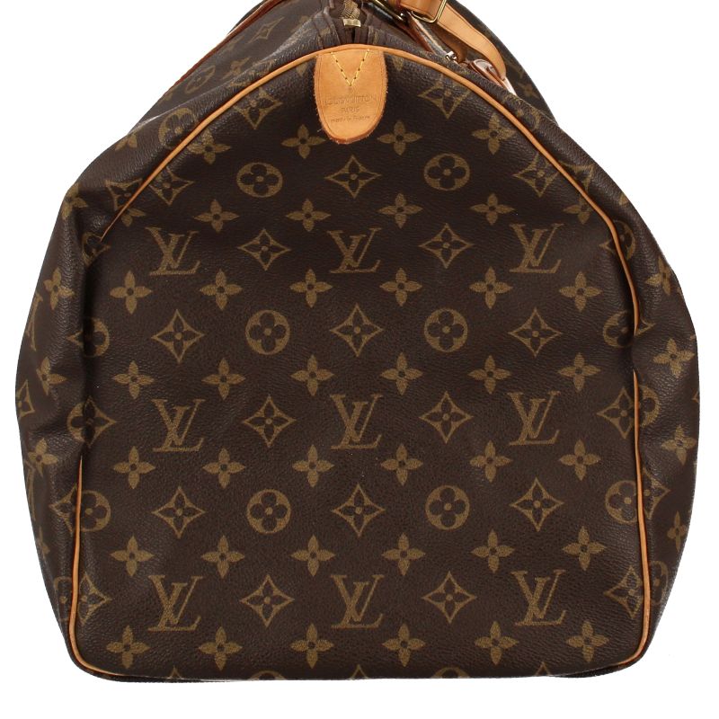 Louis Vuitton Keepall 55 Monogram Boston Bag Brown