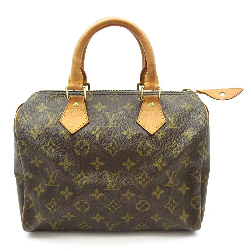 Louis Vuitton Speedy 25 Monogram Handbag Brown