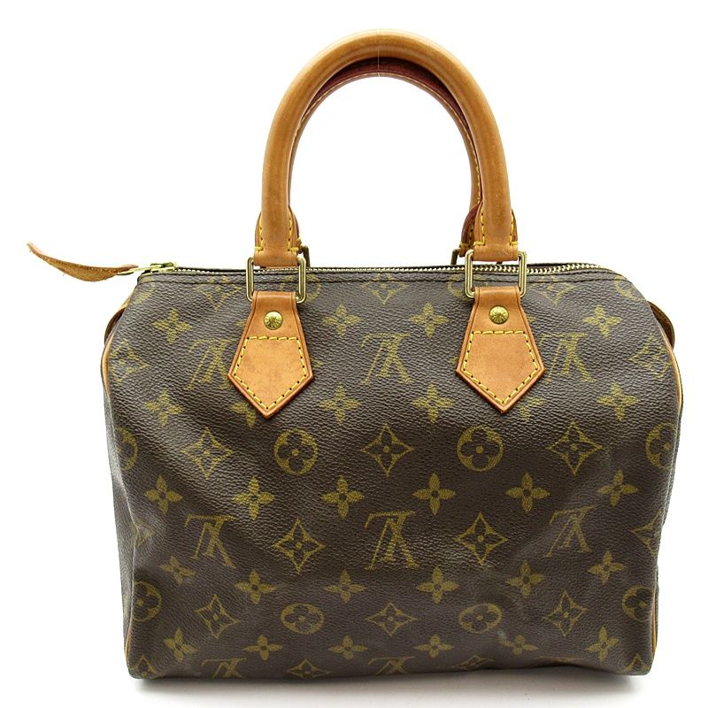 Louis Vuitton Speedy 25 Monogram Handbag Brown
