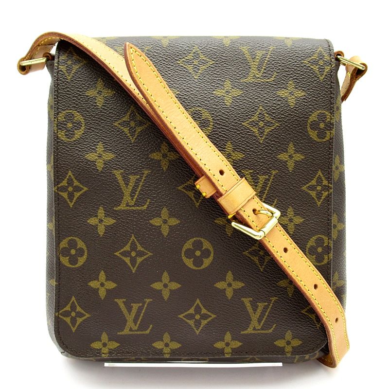 Louis Vuitton Musette Salsa Short Monogram Shoulder Bag Brown