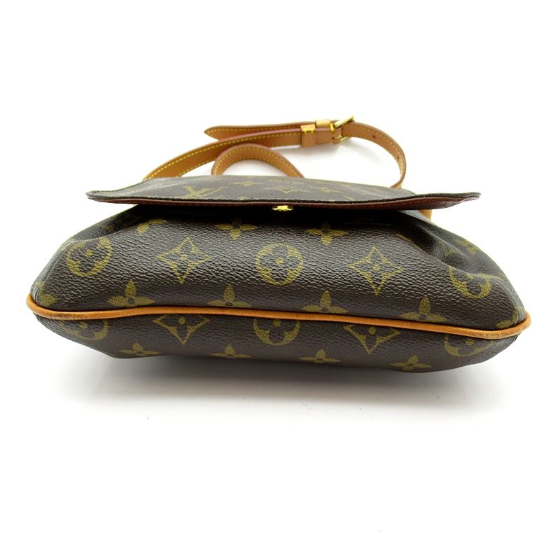 Louis Vuitton Musette Salsa Short Monogram Shoulder Bag Brown