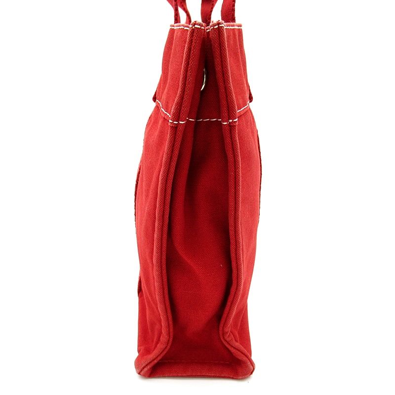 Hermes Deauville PM Canvas Tote Red