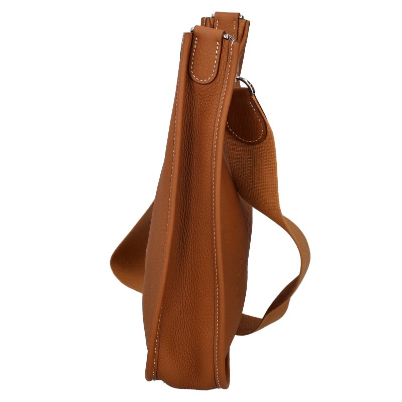 Hermes Evelyne 1 PM Taurillon Clemence Shoulder Bag Gold