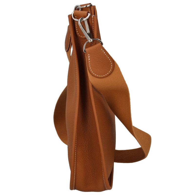 Hermes Evelyne 1 PM Taurillon Clemence Shoulder Bag Gold