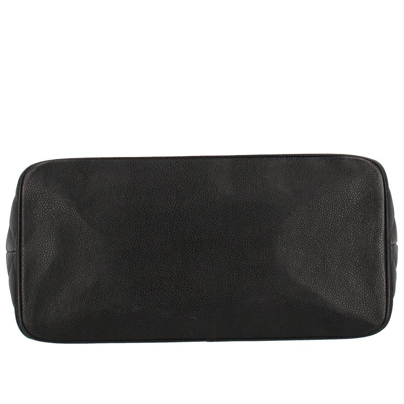 Chanel Medallion Tote Caviar Leather Handbag Black