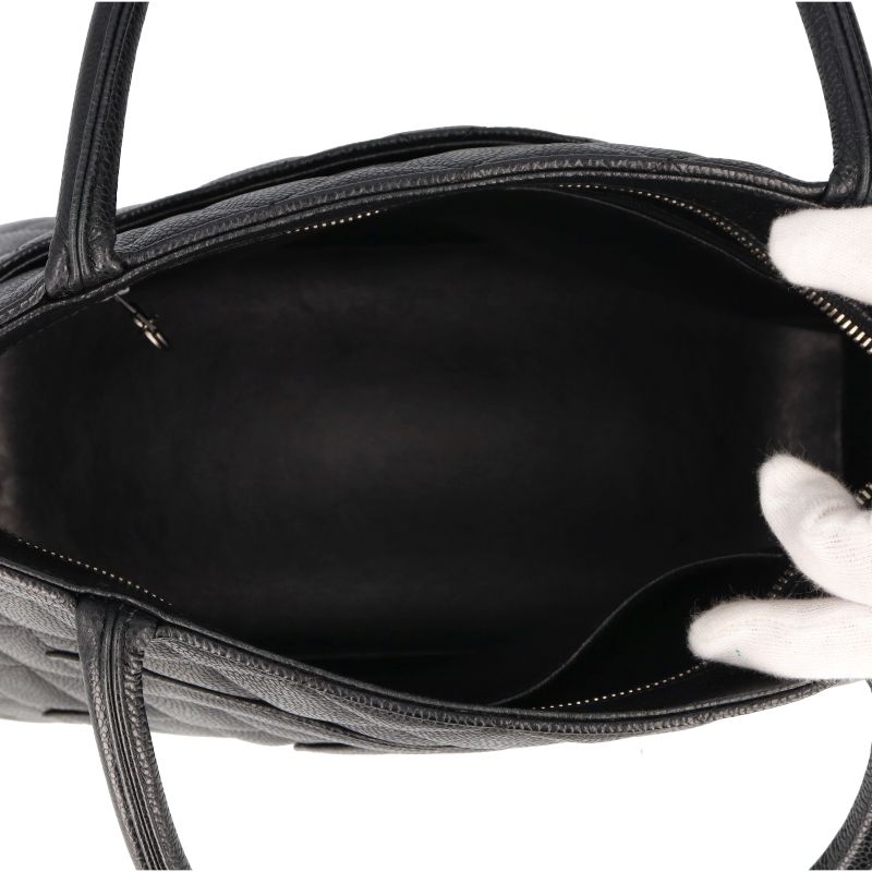 Chanel Medallion Tote Caviar Leather Handbag Black