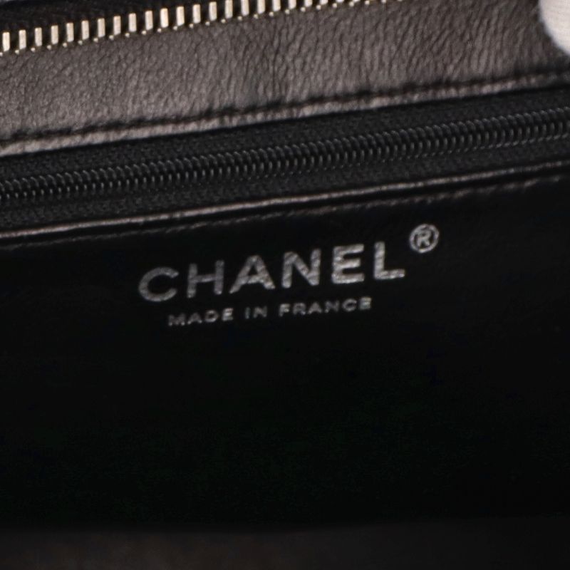 Chanel Medallion Tote Caviar Leather Handbag Black