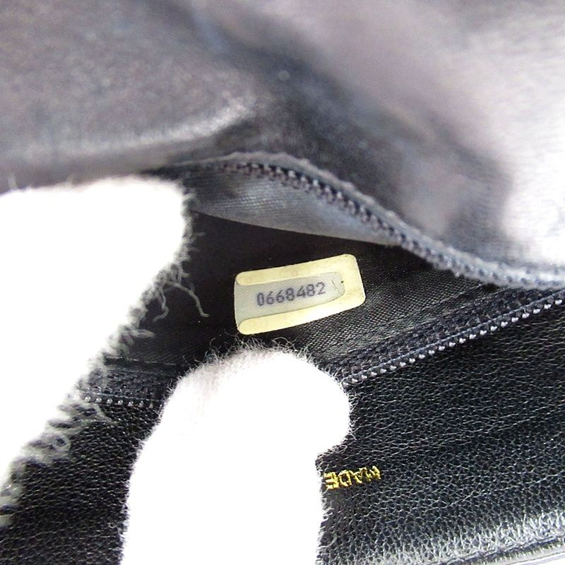 Chanel Mini Chain Shoulder Bag Lambskin Black