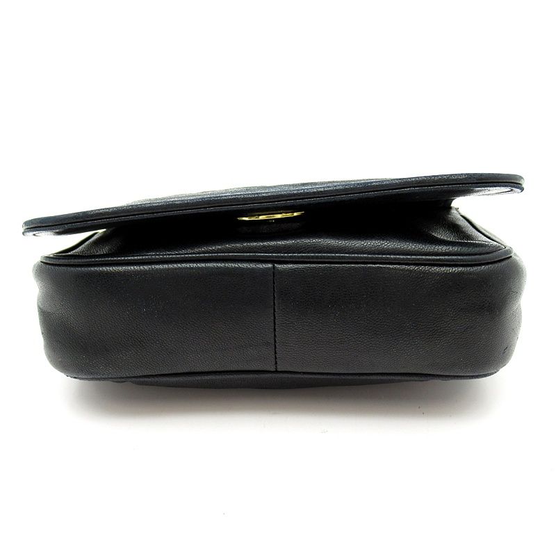 Chanel Mini Chain Shoulder Bag Lambskin Black