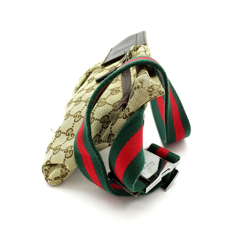 Gucci Waist Pouch GG Canvas Brown