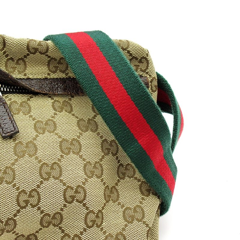Gucci Waist Pouch GG Canvas Brown