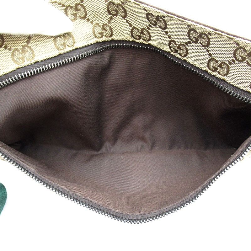 Gucci Waist Pouch GG Canvas Brown