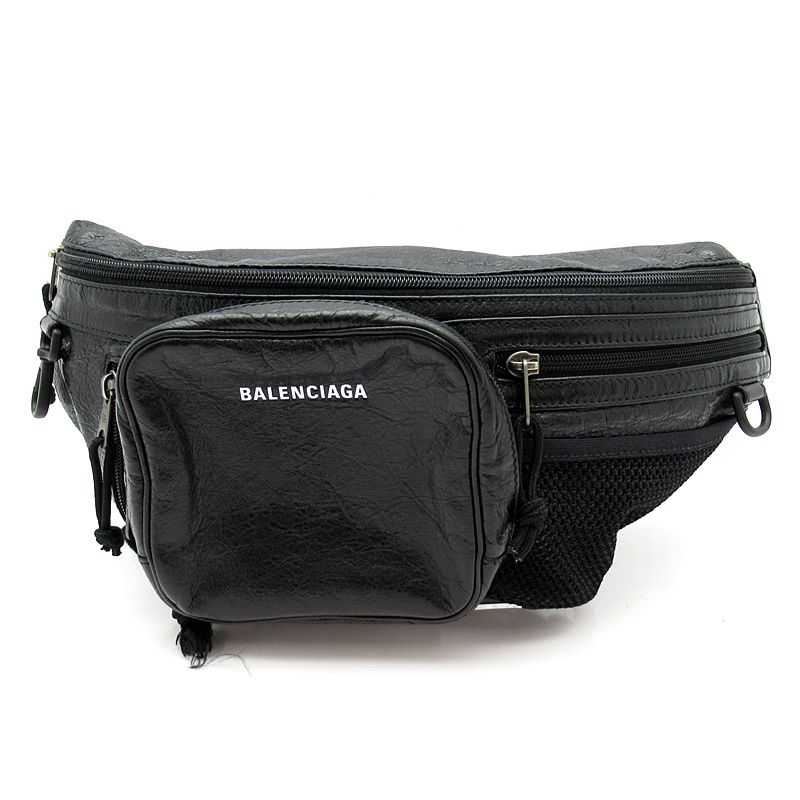 Balenciaga Explorer Belt Bag Leather Black