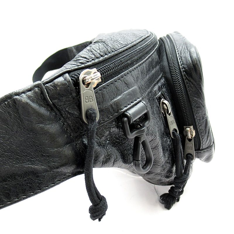 Balenciaga Explorer Belt Bag Leather Black