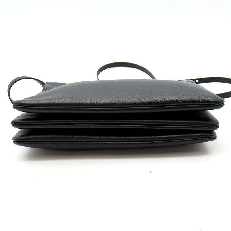 Celine Trio Large Shoulder Bag Leather Black