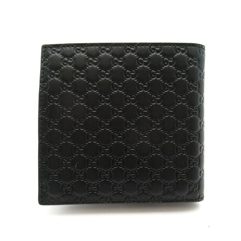 Gucci Bifold Wallet Micro Guccissima Black