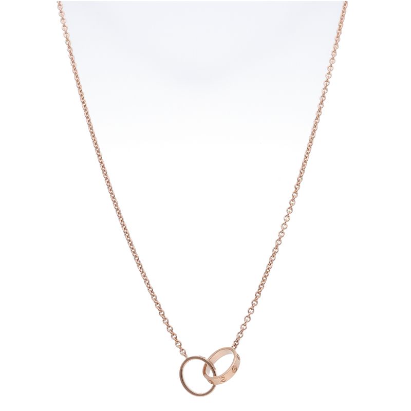 Cartier Baby Love Necklace 18K Pink Gold