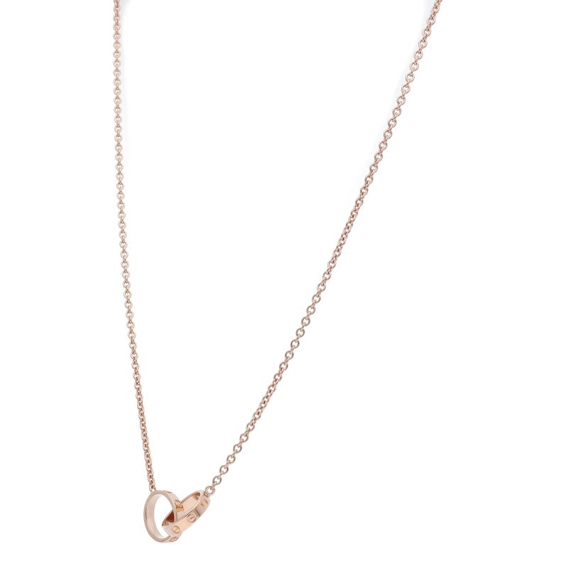 Cartier Baby Love Necklace 18K Pink Gold