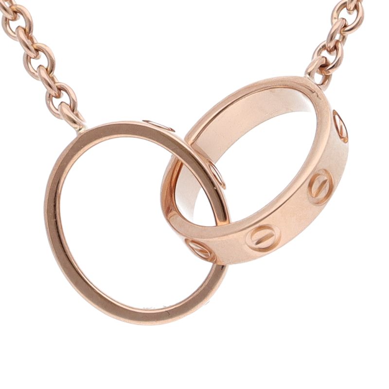 Cartier Baby Love Necklace 18K Pink Gold