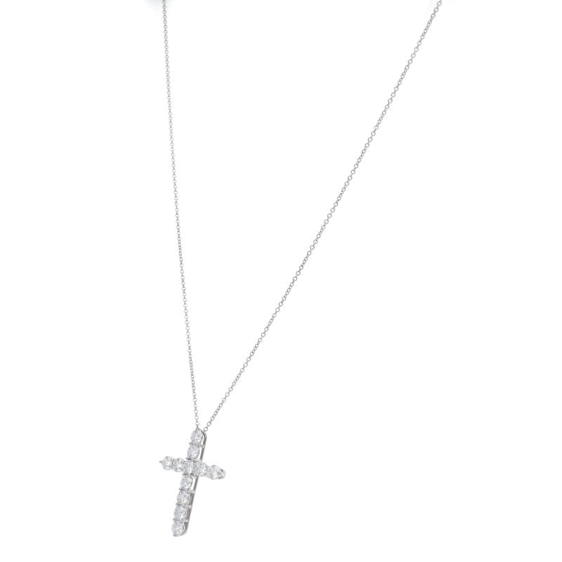 Tiffany & Co Large Cross Diamond Necklace
