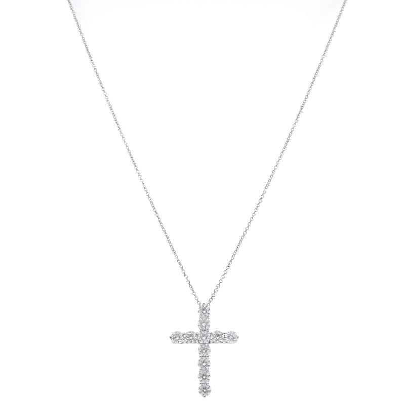 Tiffany & Co Large Cross Diamond Necklace