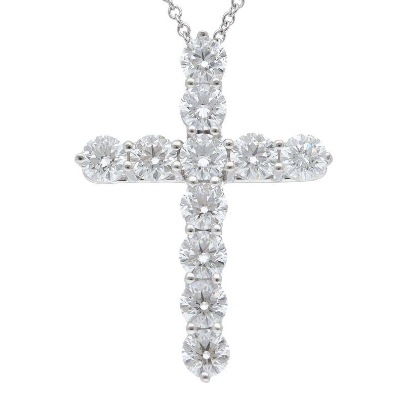 Tiffany & Co Large Cross Diamond Necklace