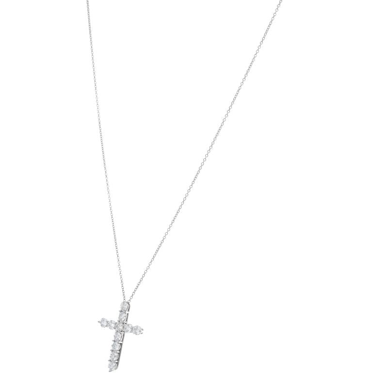 Tiffany & Co Large Cross Diamond Necklace