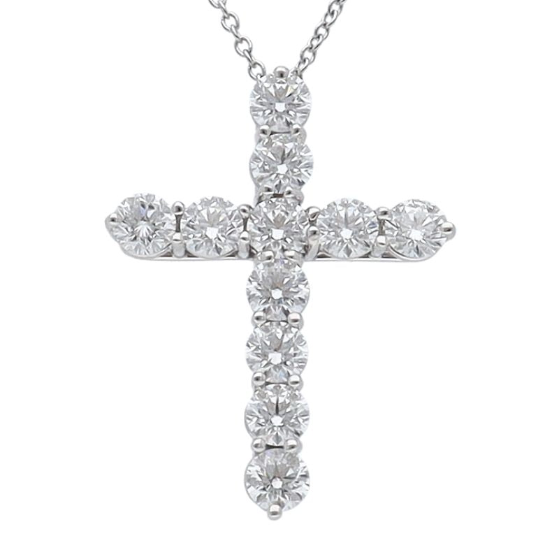 Tiffany & Co Large Cross Diamond Necklace