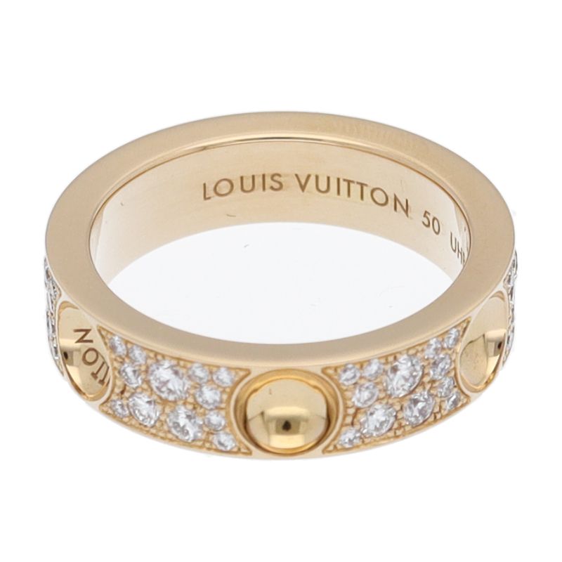 Louis Vuitton Petite Bag Empreinte Diamond Ring 18K Yellow Gold
