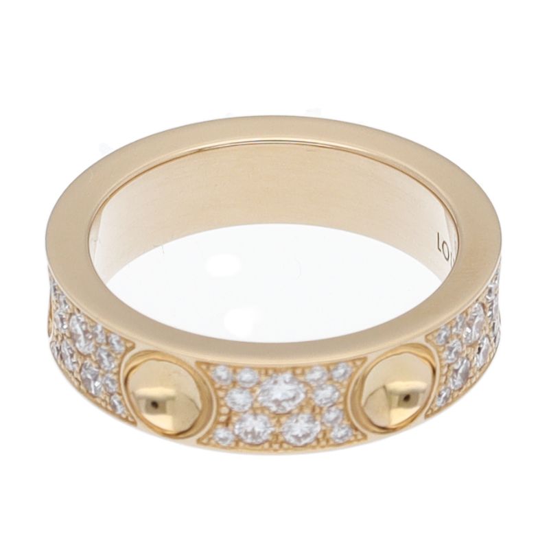 Louis Vuitton Petite Bag Empreinte Diamond Ring 18K Yellow Gold