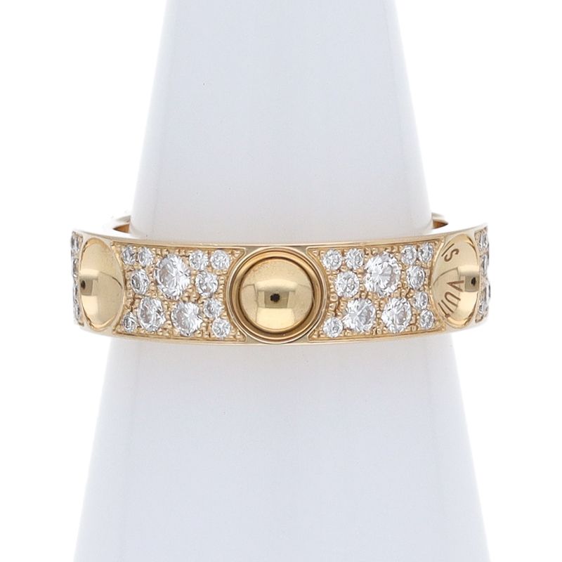Louis Vuitton Petite Bag Empreinte Diamond Ring 18K Yellow Gold